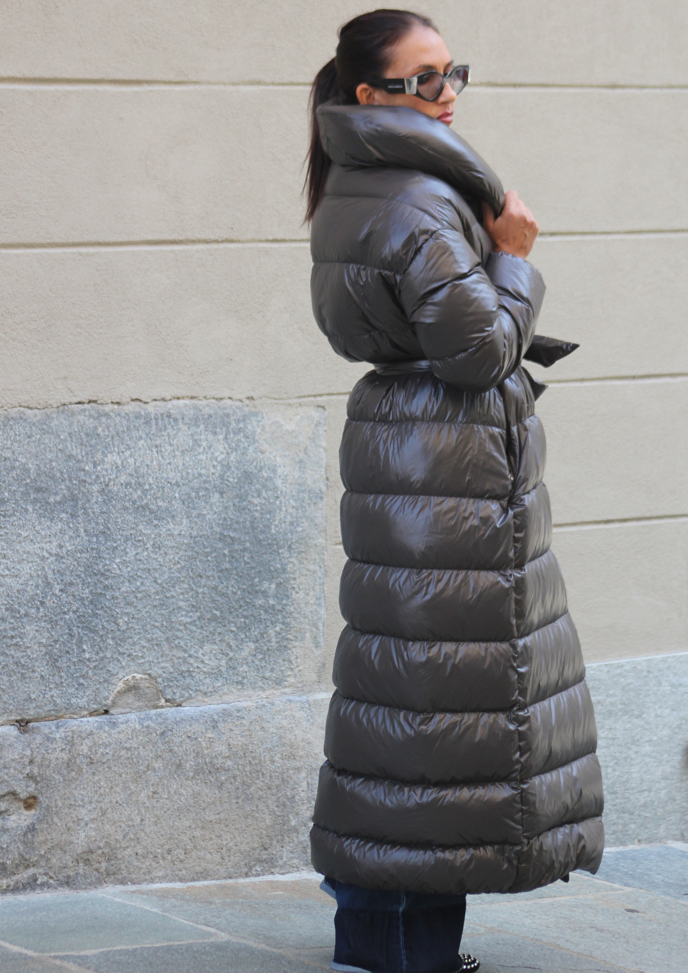 Piumino lungo vestaglia