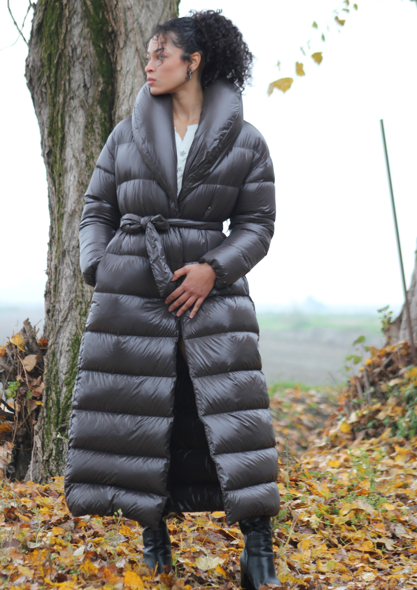 Piumino lungo vestaglia