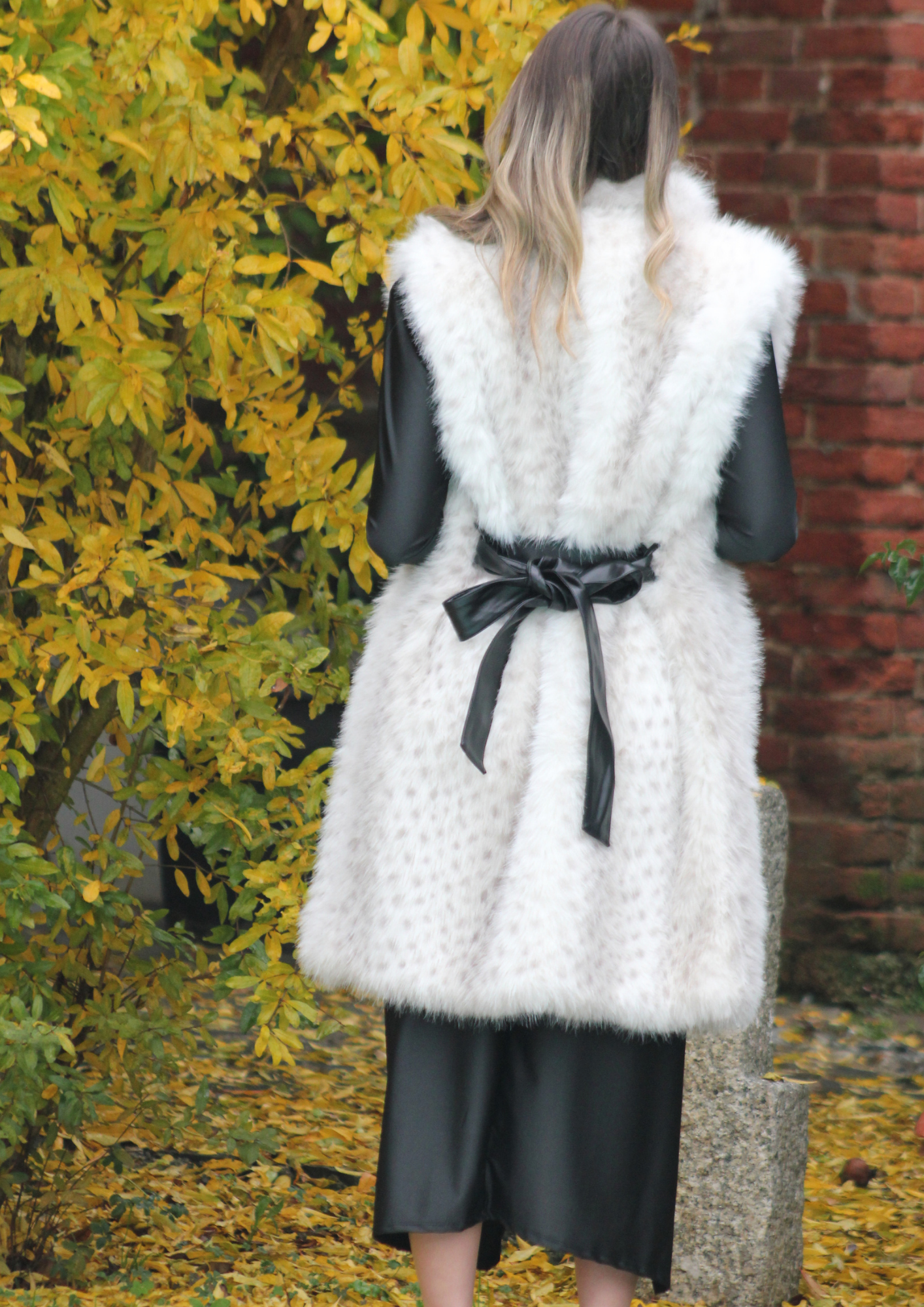 Gilet lince ecopelliccia