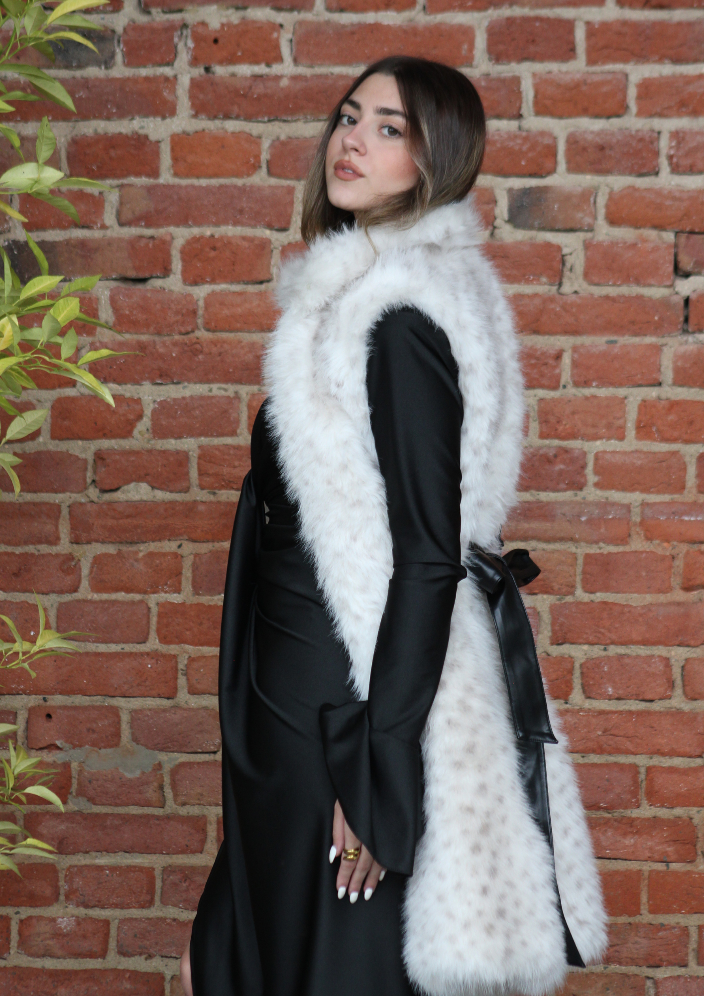 Gilet lince ecopelliccia