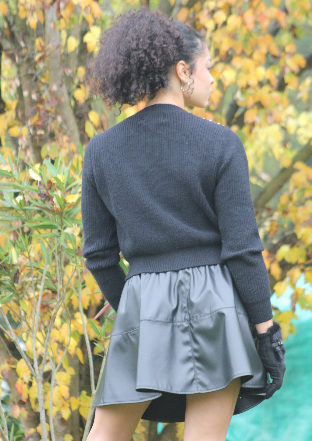 Cardigan lana Swarovski nero