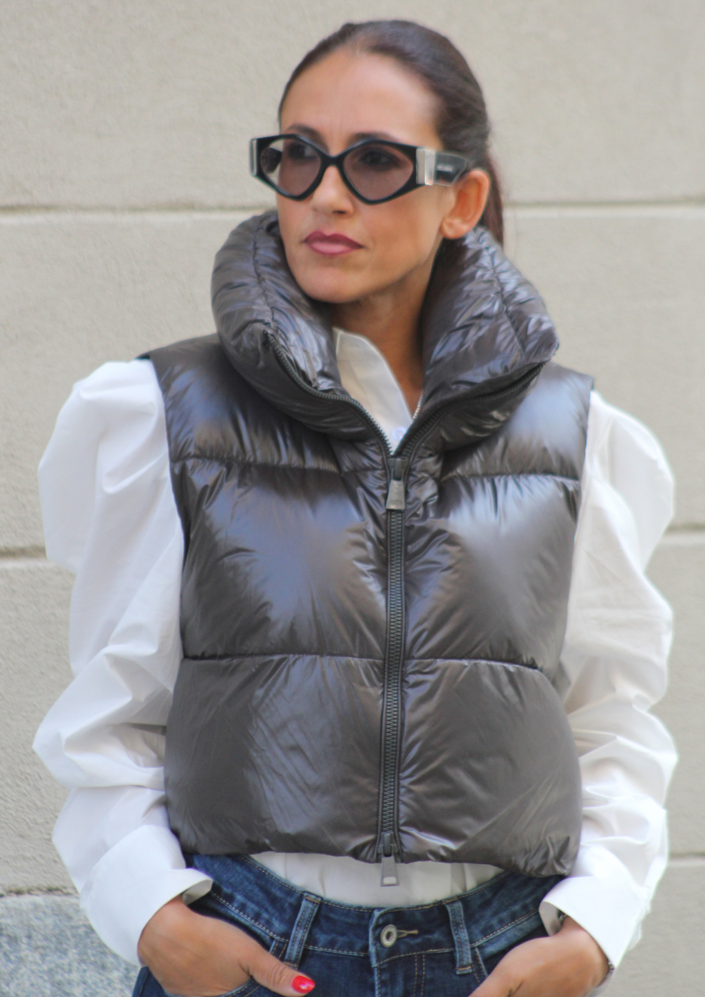 Gilet cropped Lavagna