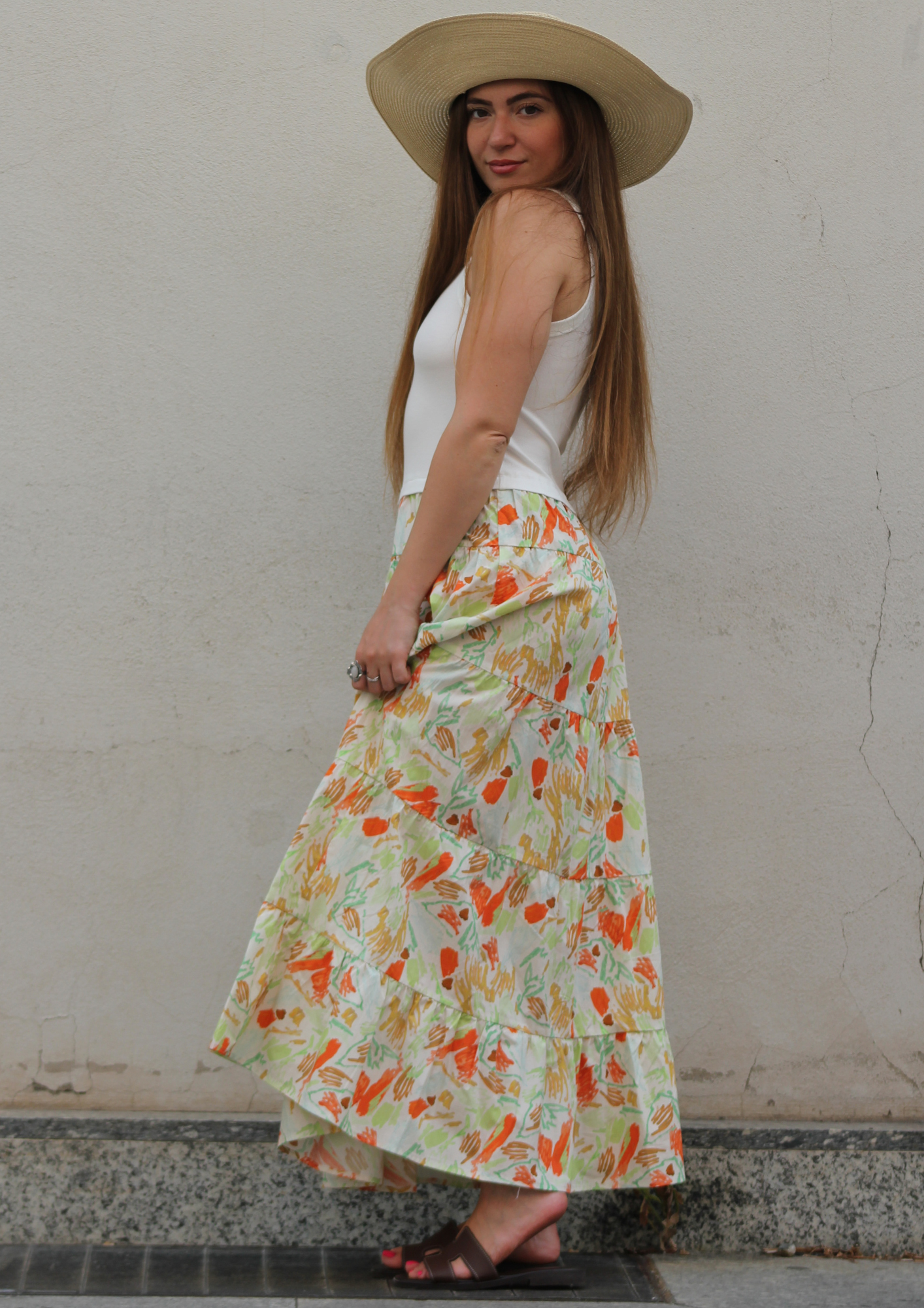 T-SHIRT DRESS WITH FLORAL PRINT