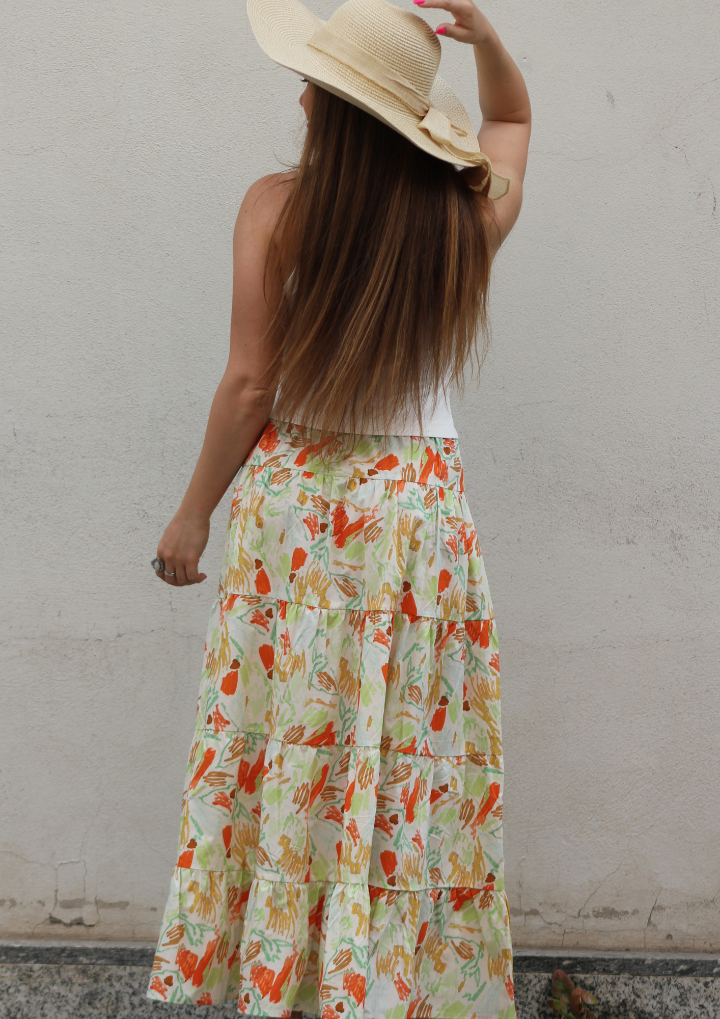 T-SHIRT DRESS WITH FLORAL PRINT