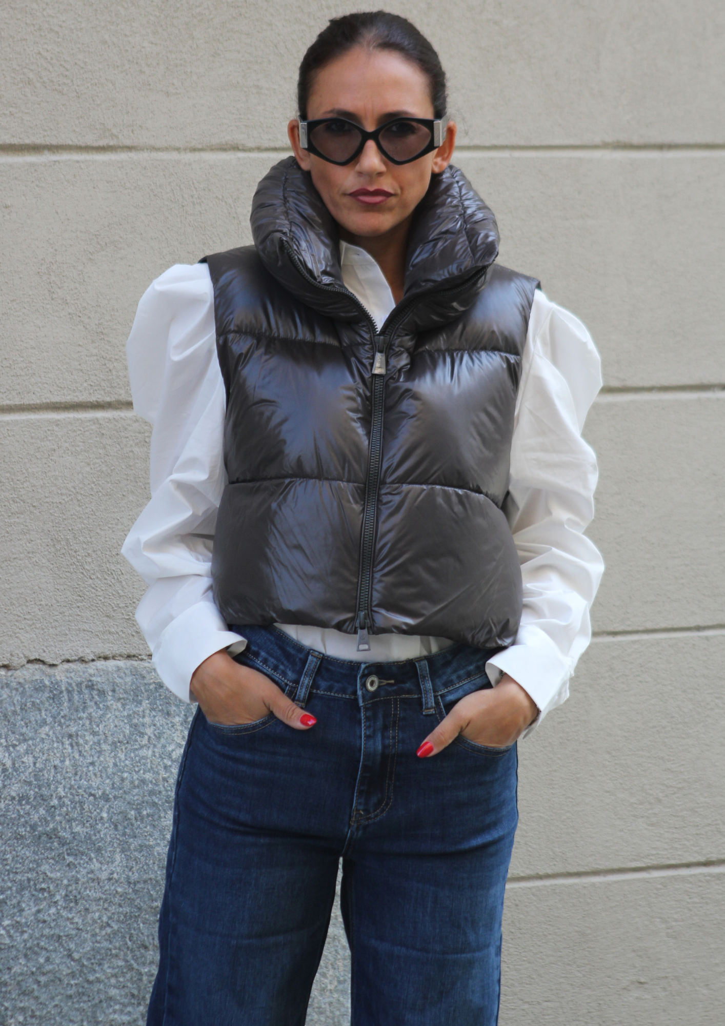 Gilet cropped Lavagna