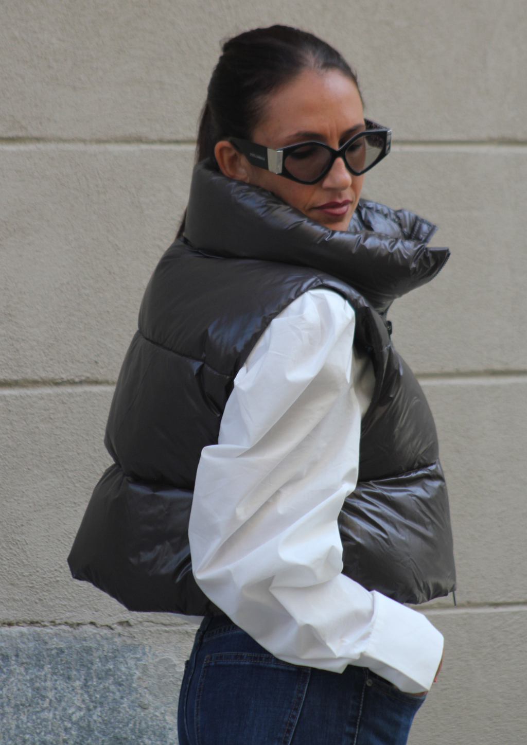 Gilet cropped Lavagna