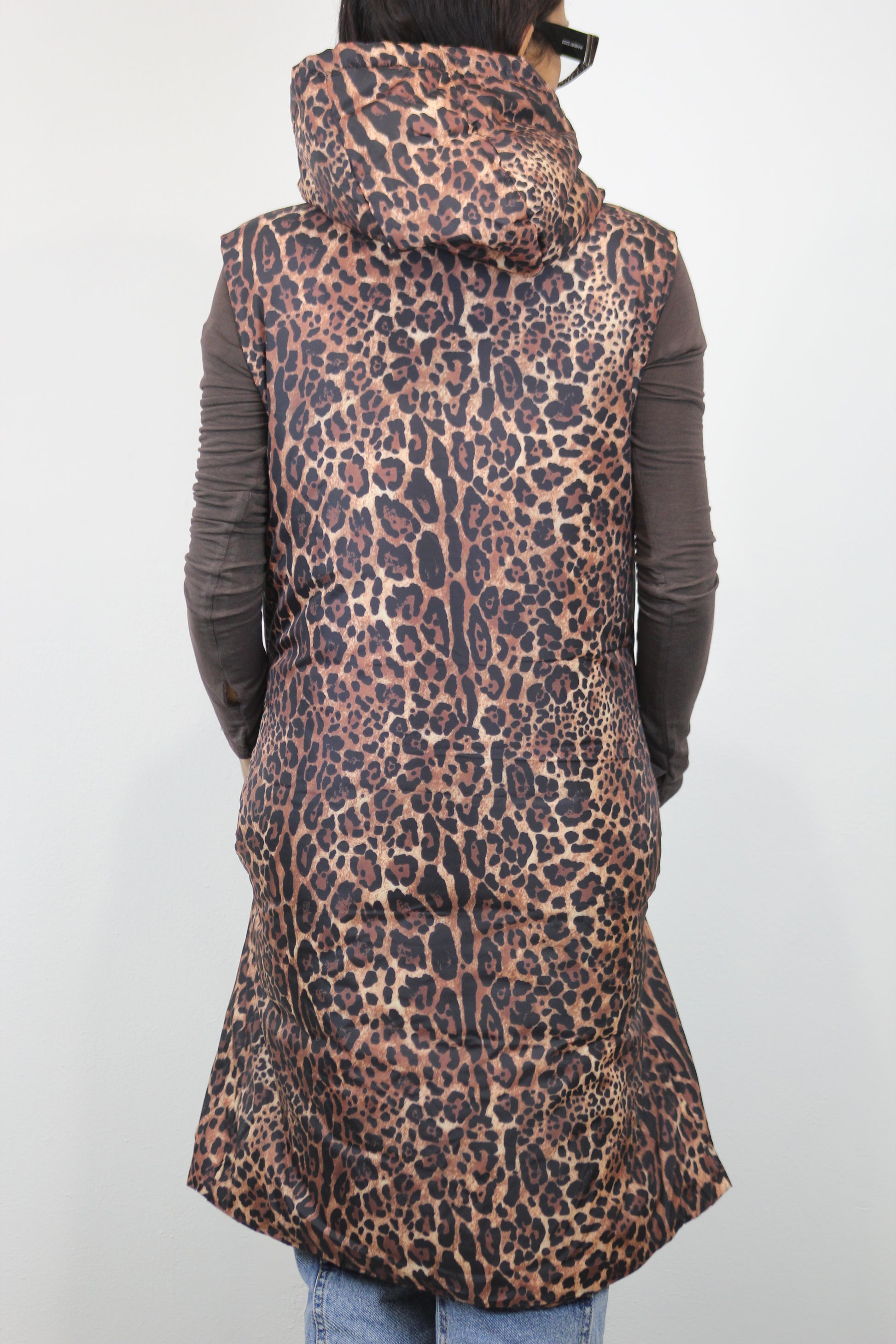 Gilet piumino maculato