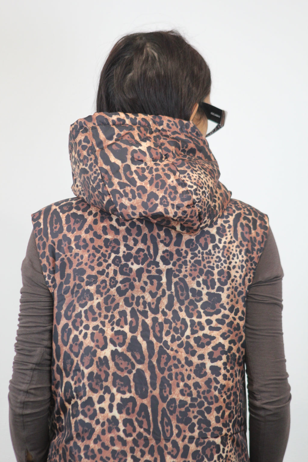 Gilet piumino maculato