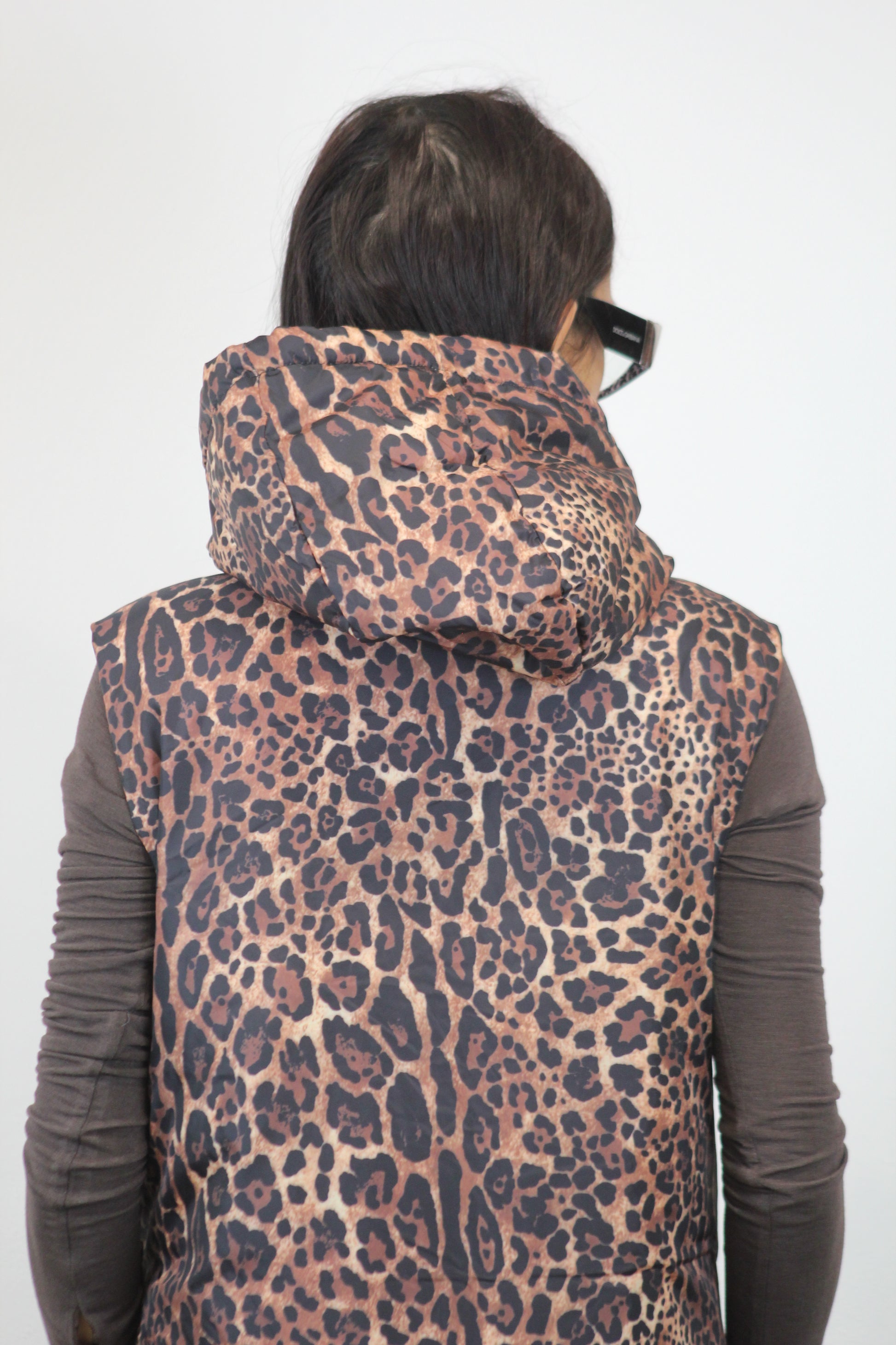 Gilet piumino maculato