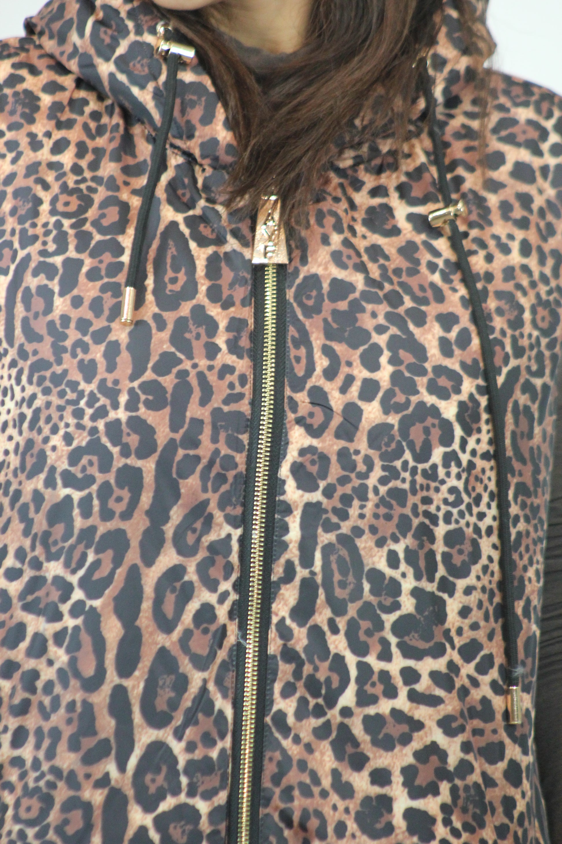 Gilet piumino maculato