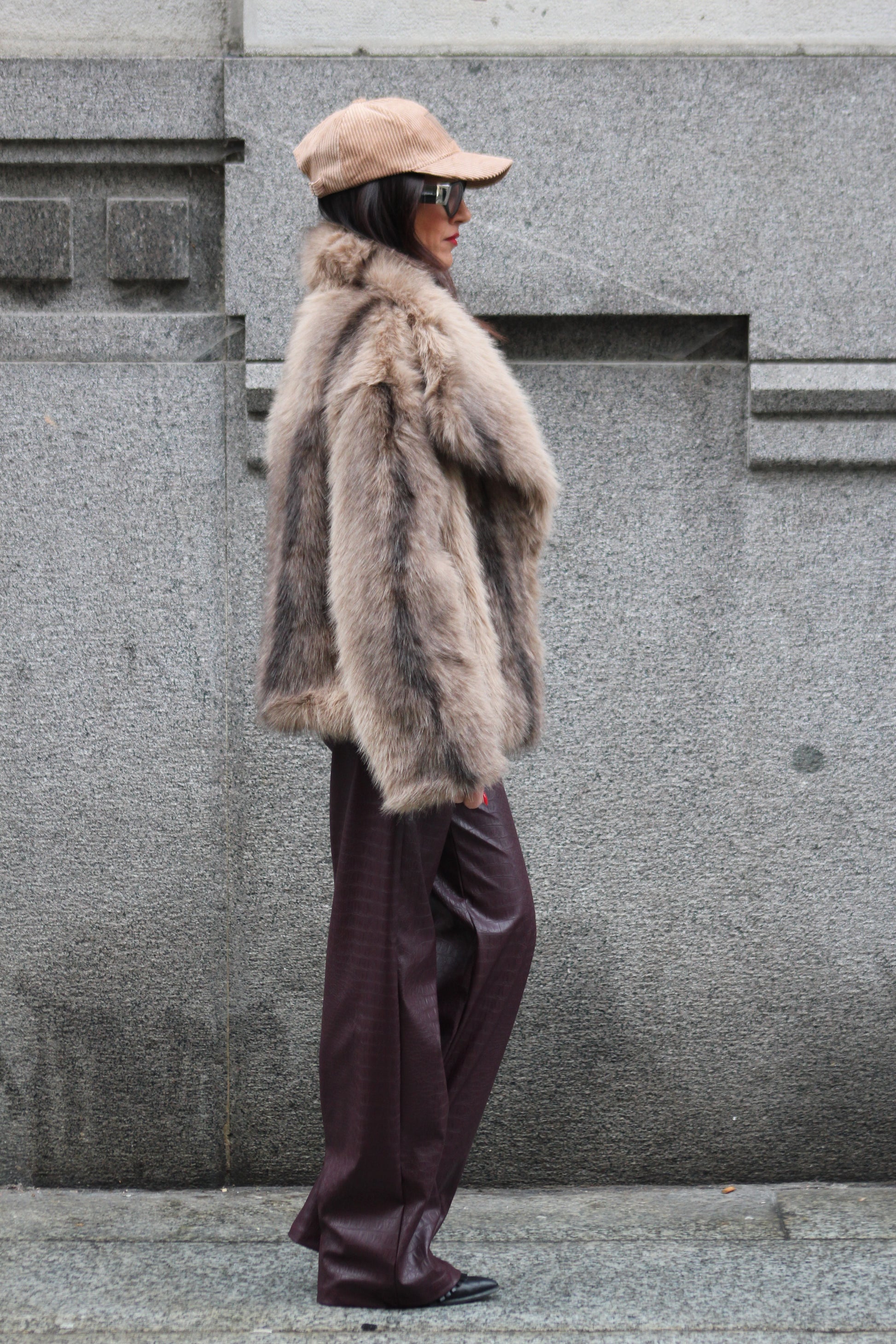 Giacca ecopelliccia volpe