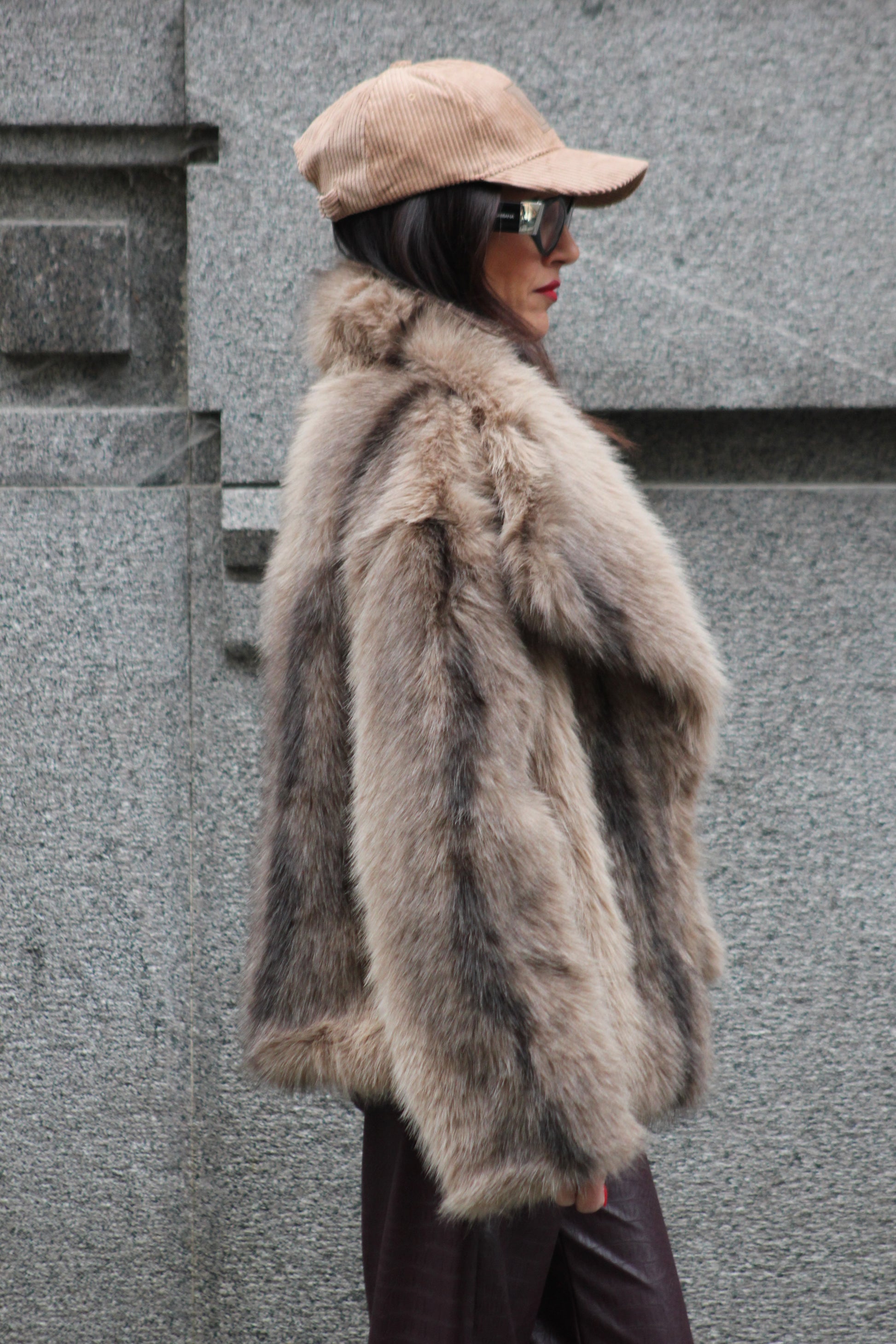 Giacca ecopelliccia volpe