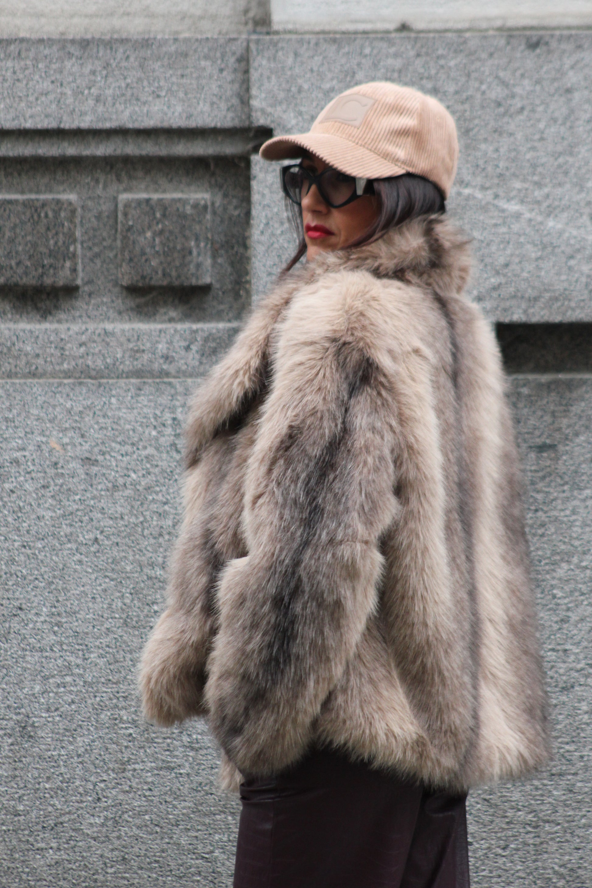 Giacca ecopelliccia volpe